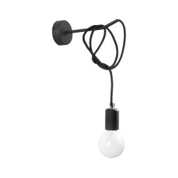 Luz de parede EDISON 1xE27/60W/230V preto antigo