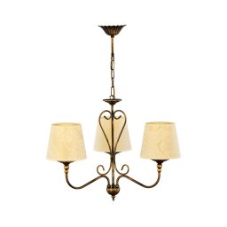 Jupiter 1750 - Candelabro suspenso SOFIA 3xE27/60W/230V