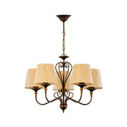 Jupiter 1751 - Candelabro suspenso SOFIA 5xE27/60W/230V