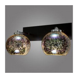 Kemar NP/K/2/D3 - Luz de parede KULE 3D 2xE27/60W/230V