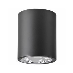 Foco JUPITER 1xE27/20W/230V diâmetro 9,8 cm preto