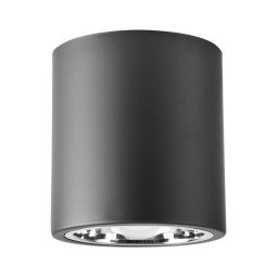 Foco JUPITER 1xE27/20W/230V diâmetro 13 cm preto
