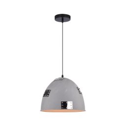 Candelabro num fio PATCH 1xE27/60W/230V cinzento