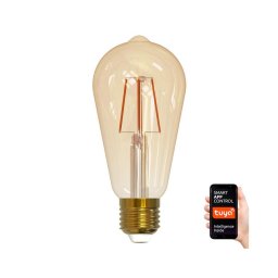 Lâmpada LED com regulação VINTAGE ST64 E27/5,5W/230V 1800-2700K Wi-fi Tuya