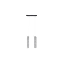 Sollux SL.0654 - Candelabro suspenso LUVO 2xGU10/40W/230V betão/preto