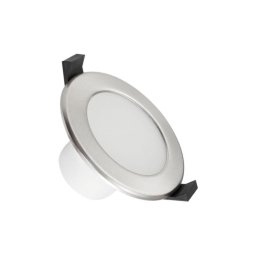 Foco de encastrar LED de casa de banho LED/7W/230V 3000K prateado IP44