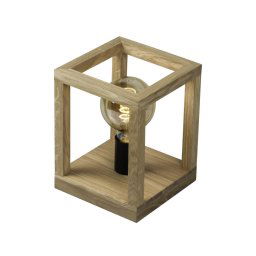 Spot-Light 7154174 - Candeeiro de mesa KAGO 1xE27/60W/230V carvalho mate