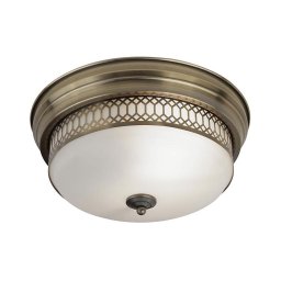 Searchlight 4132-2AB - Luz de teto EDINBURGH 2xE27/40W/230V bronze
