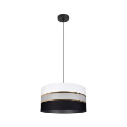 Candelabro num fio CORAL 1xE27/60W/230V preto e branco