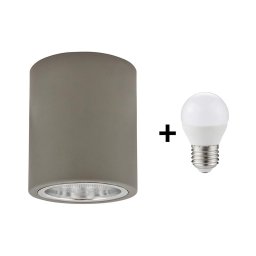 Iluminação de teto LED JUPITER 1xE27/6W/230V 120x98 mm