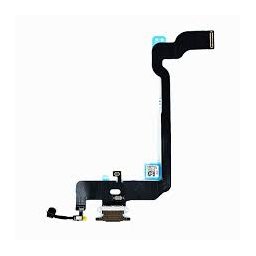 Flex com conector de carga e acessórios para iPhone XS preta