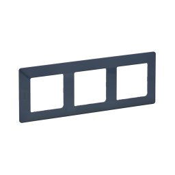 Legrand 754093 - Moldura para interruptores VALENA LIFE 3P ciano