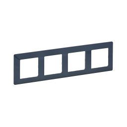 Legrand 754094 - Moldura para interruptores VALENA LIFE 4P ciano