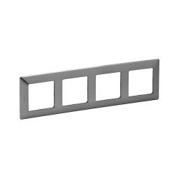 Legrand 754154 - Moldura para interruptores VALENA LIFE 4P inoxidável