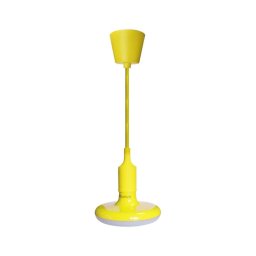 Lustre LED em cabo 1xE27/15W/230V 6000K amarelo