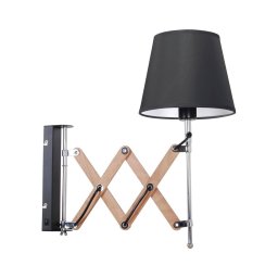 Luz de parede MITO 1xE27/40W/230V preto