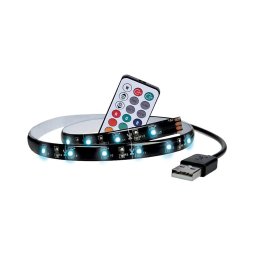 Soligth WM504 - CONJUNTO 2x Tira RGB LED para TV com controlo remoto IP65 LED/USB 50cm