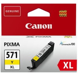 Tinteiro Canon 571XL Amarelo 11ml (0334C001, CLI571XL)
