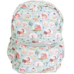 Mochila Infantil Ambar Pets Friend Farm Azul