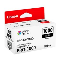 Tinteiro Canon PFI-1000 Preto Matte 0545C001 80ml