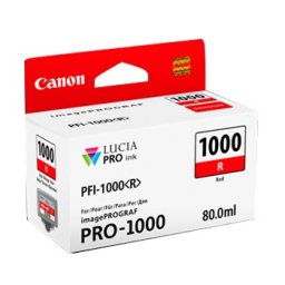 Tinteiro Canon PFI-1000 Vermelho 0554C001 80ml