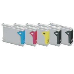 Pack de 5 Tinteiros Compatíveis para Brother LC123
