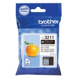 Tinteiro Brother LC3211BK Preto