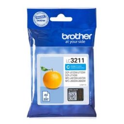 Tinteiro Brother LC3211C Azul