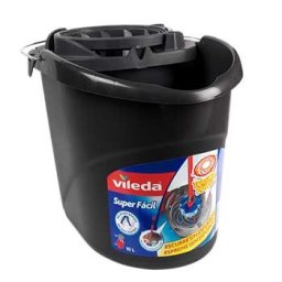 Balde com Espremedor Vileda Cinza - 1 unidade