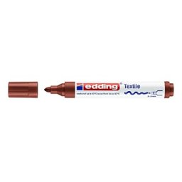 Marcador Tecidos Edding 4500 Castanho - 2 unidades