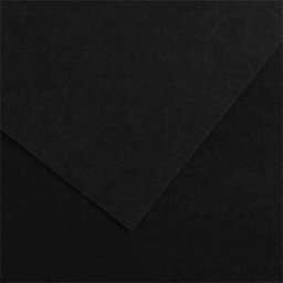 Cartolina 50x65cm Preto 185g 1 Folha Canson - 25 unidades