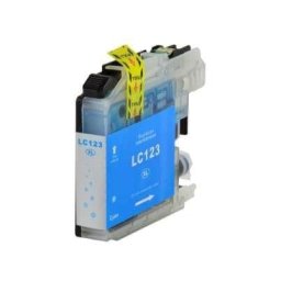 Tinteiro Compatível para Brother LC123C Azul