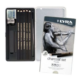 Lápis LYRA Rembrandt Set Carvão Caixa Metal 11un