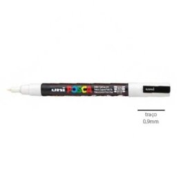 Marcador Uniball Posca PC3M 0,9mm Branco