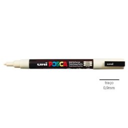 Marcador Uniball Posca PC3M 0,9mm Marfim
