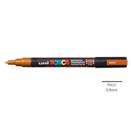 Marcador Uniball Posca PC3M 0,9mm Bronze