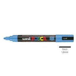 Marcador Uniball Posca PC5M 1,8mm Azul Céu