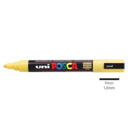 Marcador Uniball Posca PC5M 1,8mm Amarelo Palha