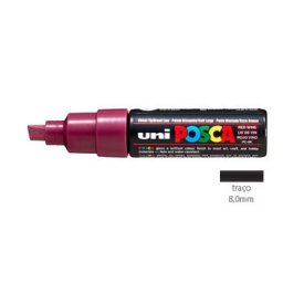 Marcador Uniball Posca PC-8K 8,0mm Vinho Tinto