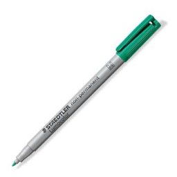 Marcador Nao Perm. Medio Lumocolor 1.0mm 315-5 Verde - 10 unidades