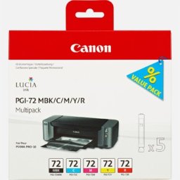 Pack Tinteiros Canon 72 5 Cores 6402B009 14ml
