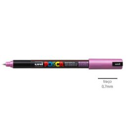 Marcador Uniball Posca PC1MR 0,7mm Rosa Metalico 1un.