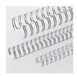 Argolas Metalicas Encadernar Passo 2:1 22,2mm Cx50 Prata