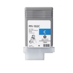 Tinteiro Compatível para Canon PFI-102 Azul 0896B001 130ml
