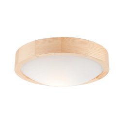 Iluminação de teto NATURAL SLIM 1xE27/60W/230V ø 27 cm pinho