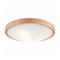 Iluminação de teto OAK SLIM 3×E27/60W/230V Carvalho ø 47 cm