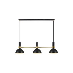 Markslöjd 106971 - Candelabro suspenso LARRY 3xE27/60W/230V preto/dourado