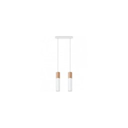 Sollux SL.0629 - Candelabro suspenso PABLO 2xGU10/40W/230V branco