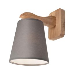 Iluminação de parede ANDREA 1xE27/60W/230V carvalho/cinzento