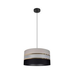 Candelabro num fio CORAL 1xE27/60W/230V preto e cinzento